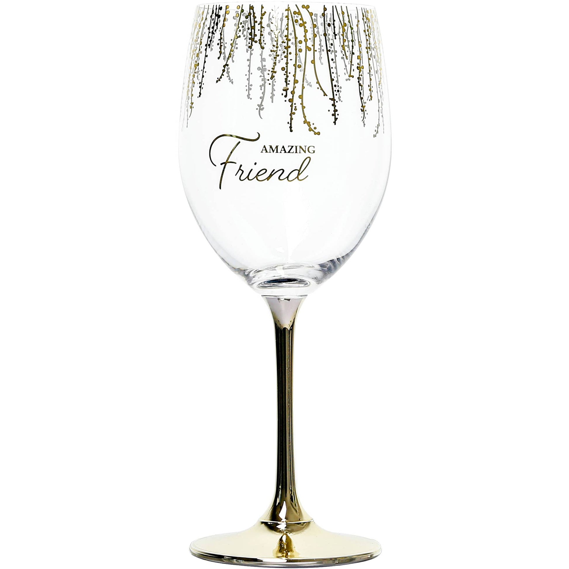 Gift Boxed Friend Crystal Wine Glass - The Season Boutique