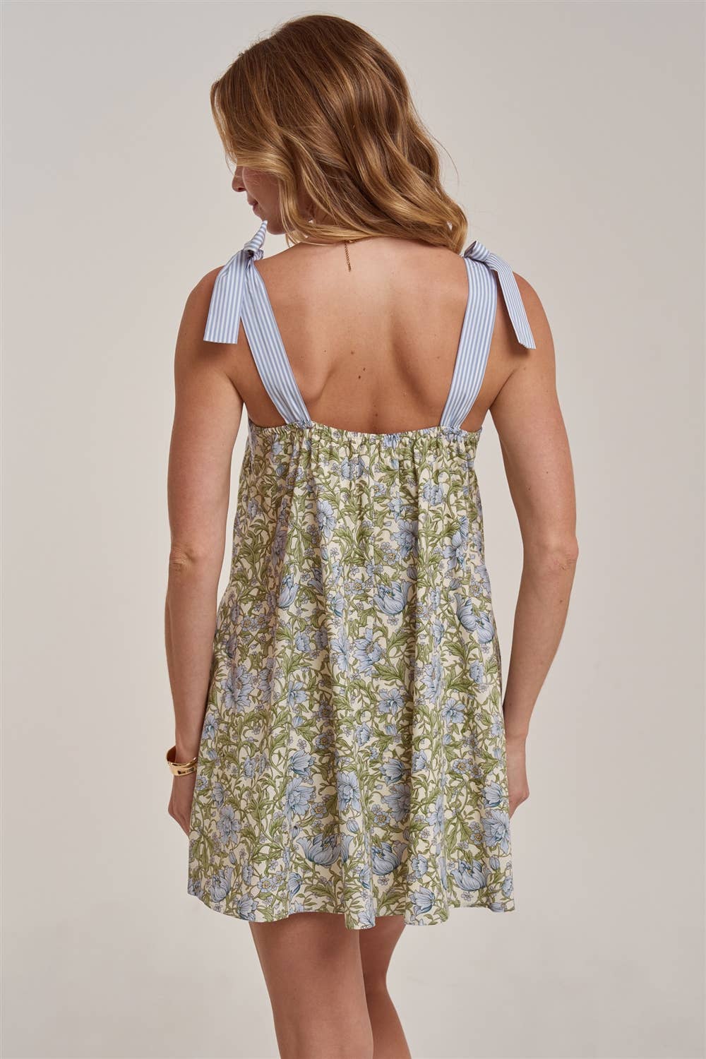 FLORAL BABYDOLL A LINE MINI DRESS - The Season Boutique