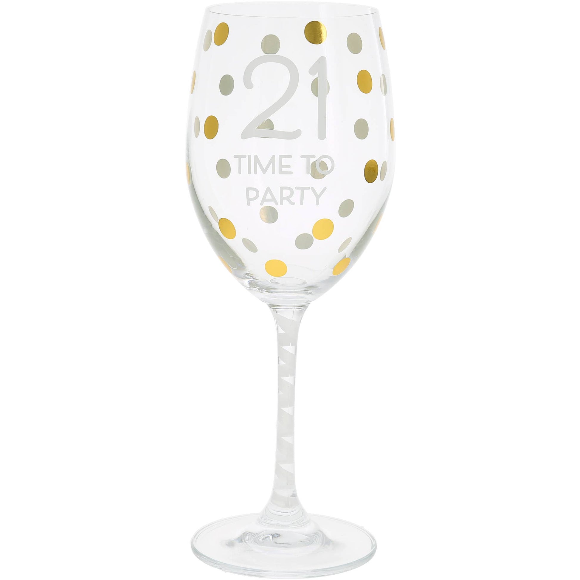 Gift Boxed 21st Birthday Wine Glass - The Season Boutique