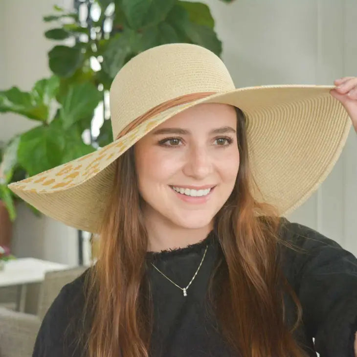 Gilded Leopard Sun Hat