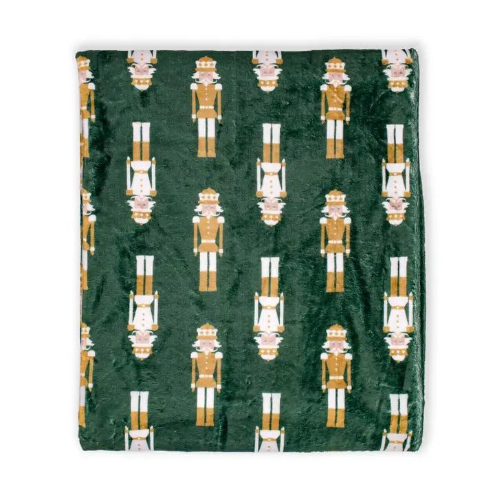 Alpine Nutcracker Throw Dark Green/Multi 50x60