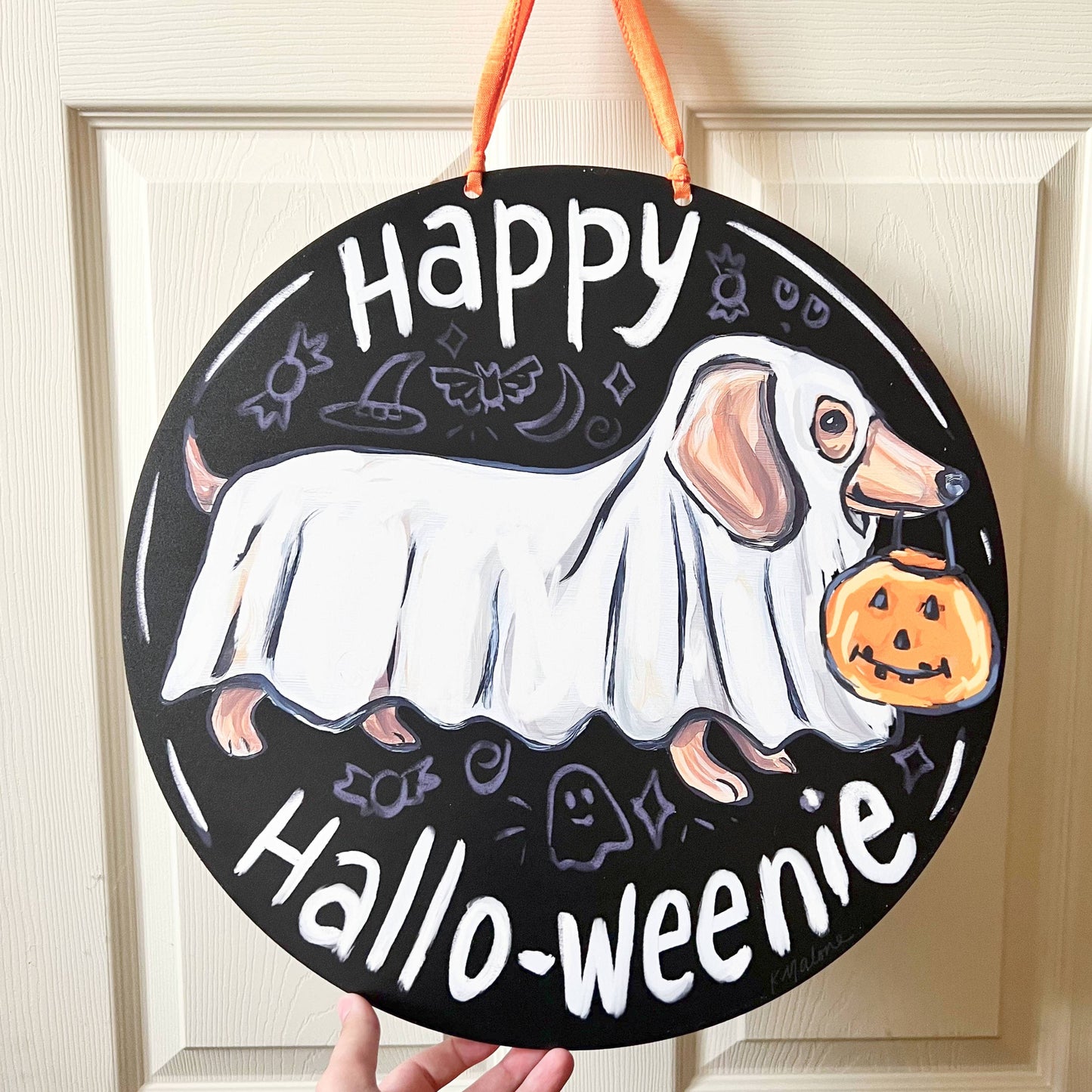 Happy Hallo-Weenie Door Hanger