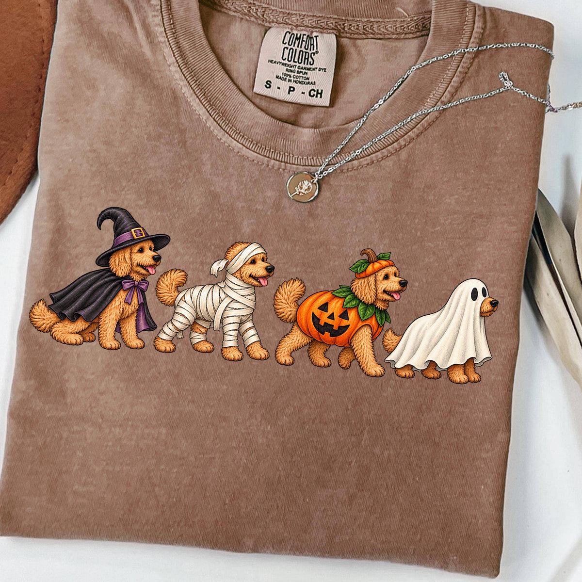 Halloween Golden Doodle Tee