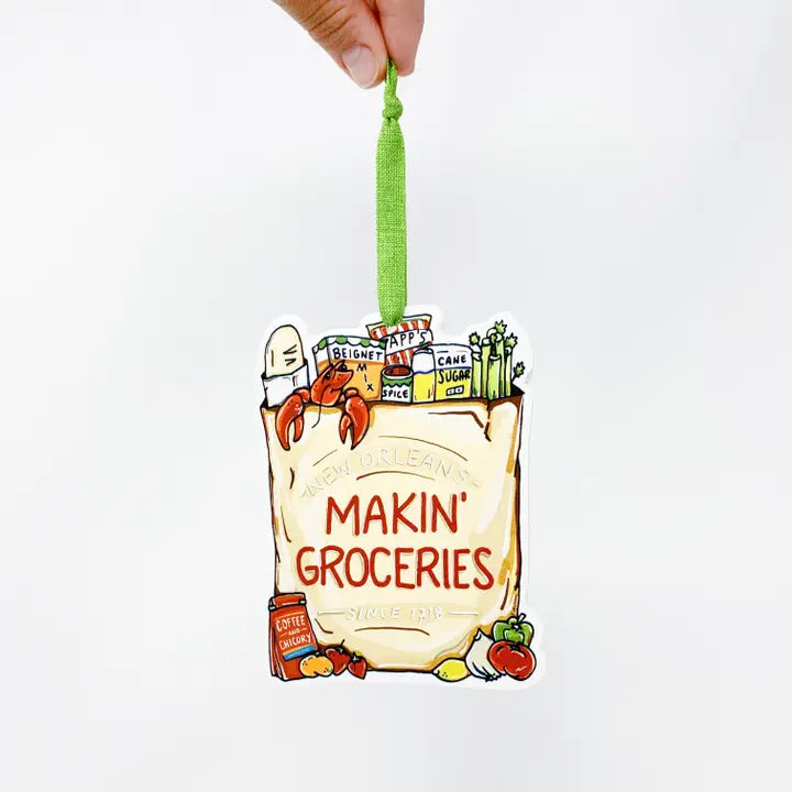 Makin' Groceries Ornament - New Orleans Christmas