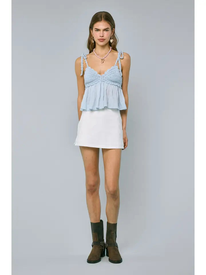 Crochet Ruffle Top - The Season Boutique