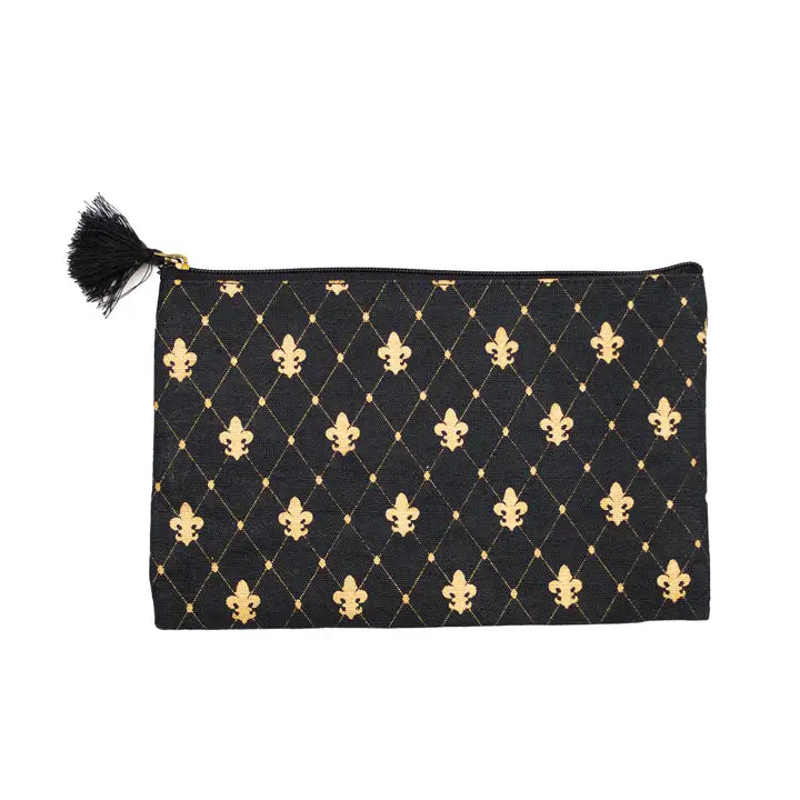 Clovis Juco Cosmetic Bag Black/Gold 10x6