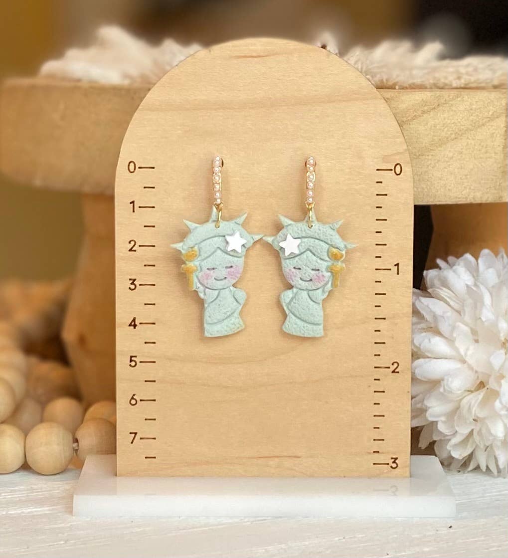 Fourth of July Handmade Earrings | Statue of Liberty - The Season Boutique