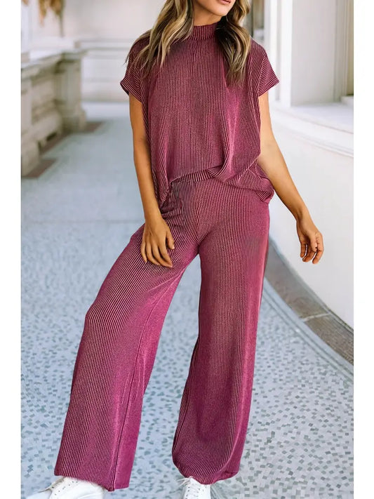 High Neck Pant Set