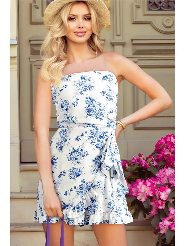 Floral Ruffled Romper