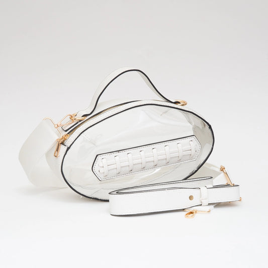 Game Day Football Style Clear Bag