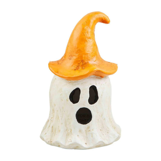 Ghost W Orange Hat Lantern