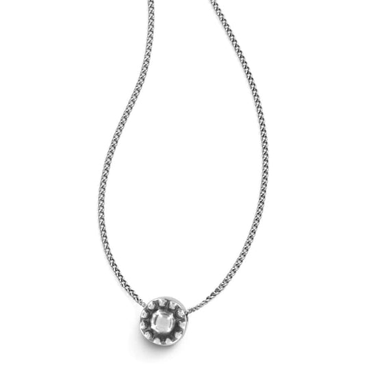 Illumina Solitaire Necklace Silver