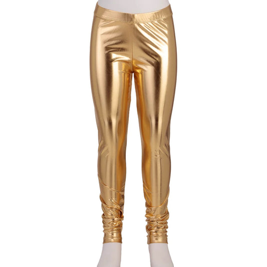 Leggings in Metallic Gold