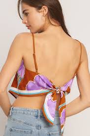 Summer Iris Scarf Top