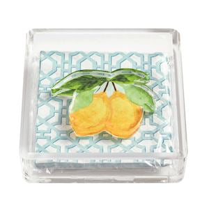 Lemon Garden Napkin & Caddy Set - The Season Boutique