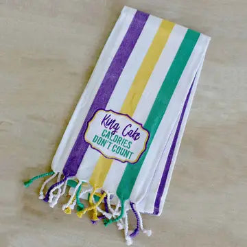 Mardi Gras Stripe Towel