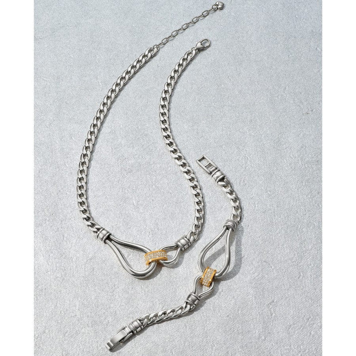 Meridian Suez Two Tone Necklace