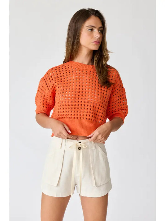 Cropped Crochet Top