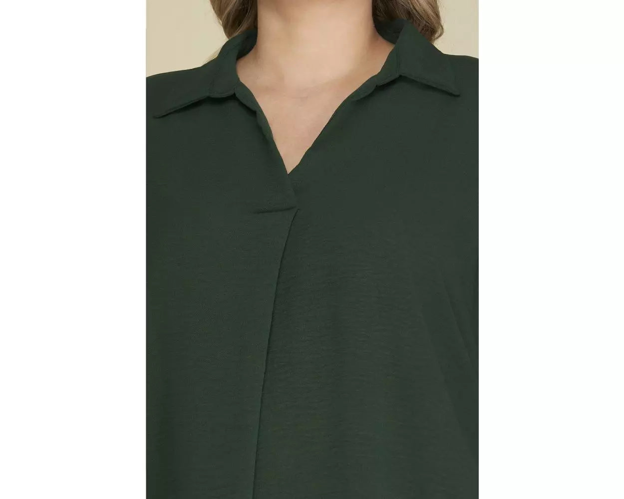 3/4 Sleeve Collared Blouse