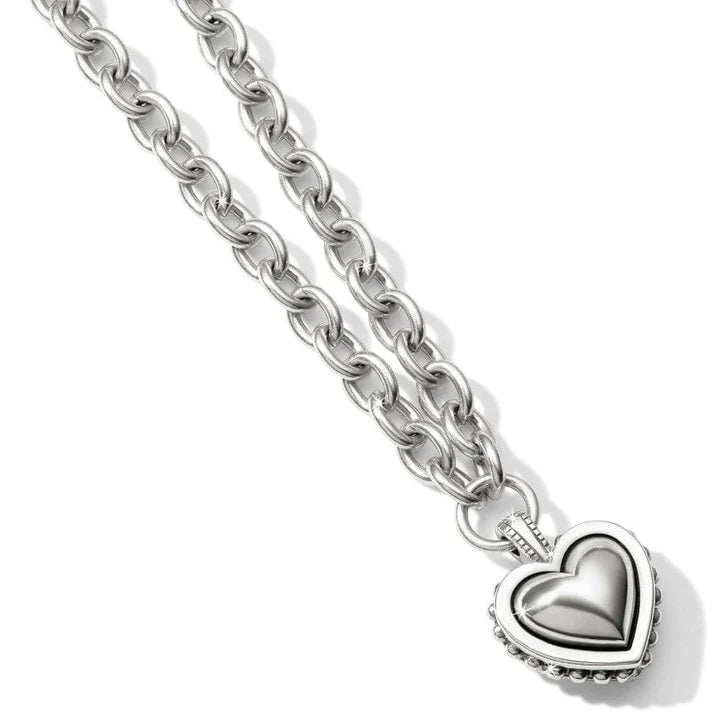 Pretty Tough Bold Heart Necklace