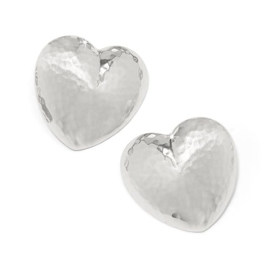 Trianon Silver Heart Earrings