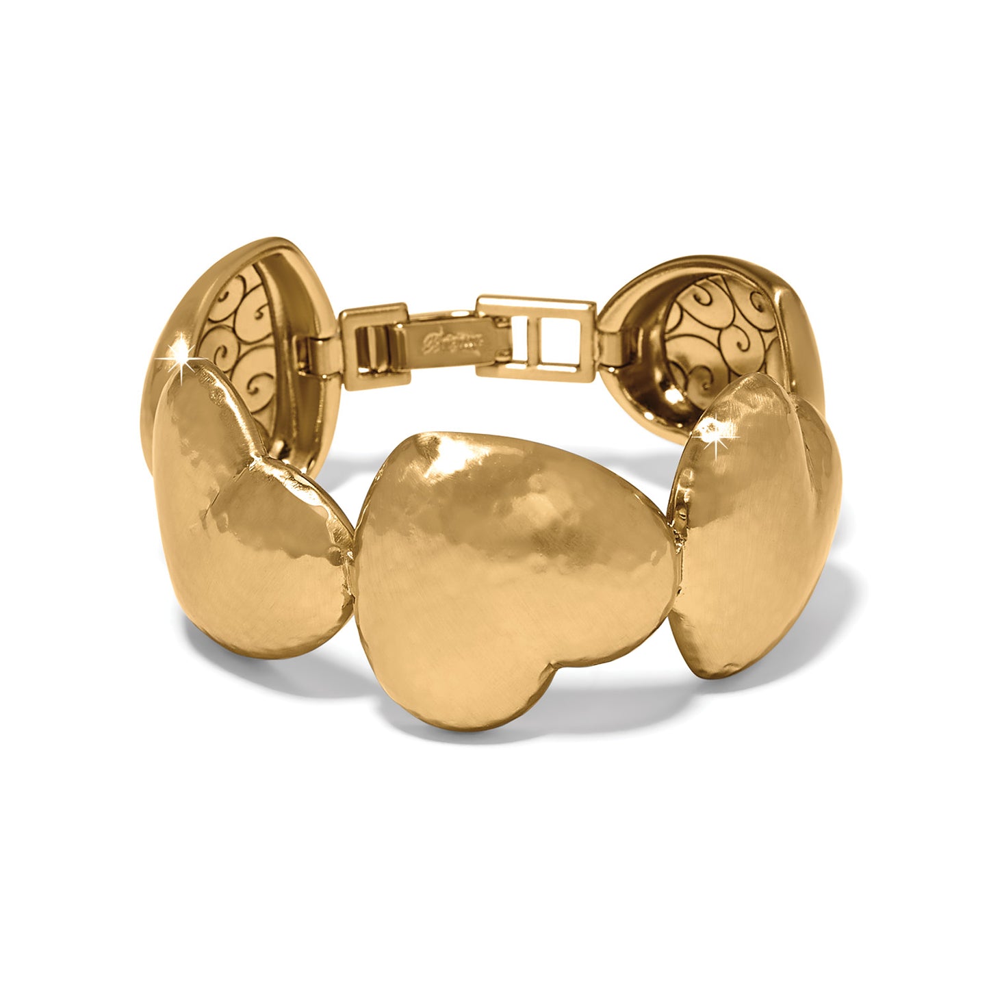 Trianon Heart Link Bracelet -Gold