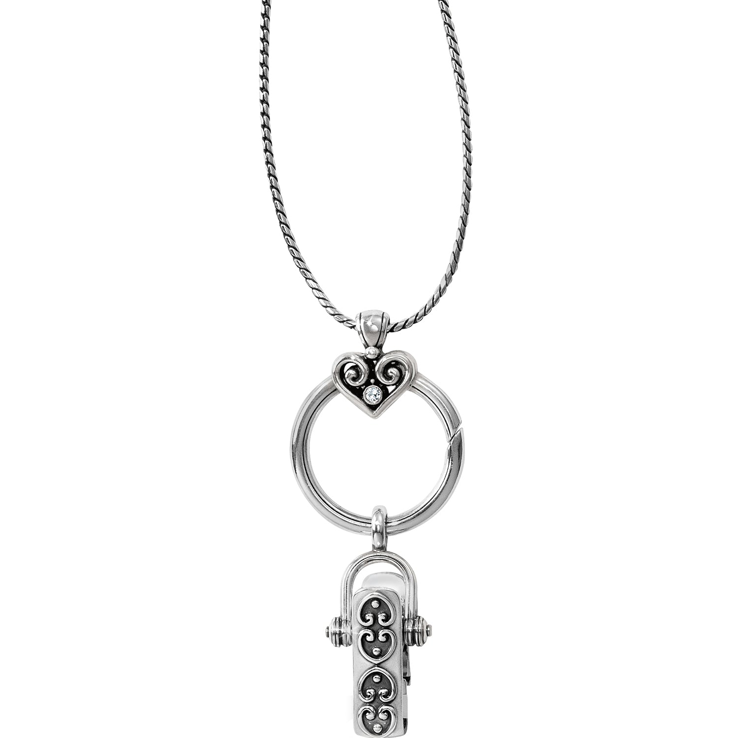 Alcazar Charm Badge Clip Necklace - The Season Boutique