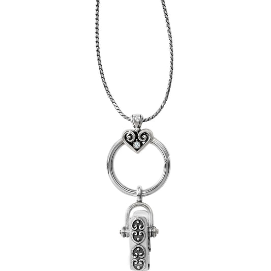 Alcazar Charm Badge Clip Necklace - The Season Boutique