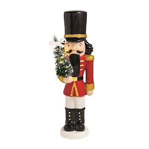 Red Nutcracker Light-Up Sitter