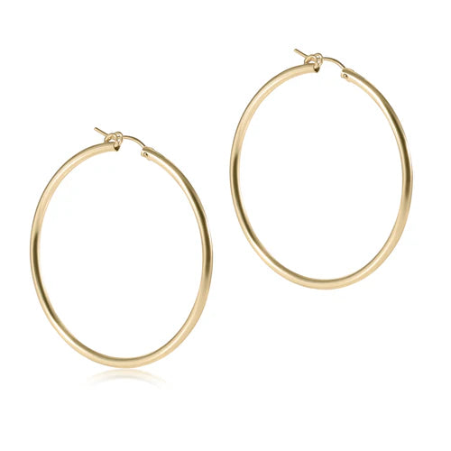 Round Gold 2" Hoop - Smooth