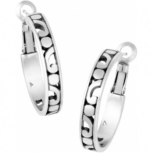 Silver Contempo Small Hoop Earrings