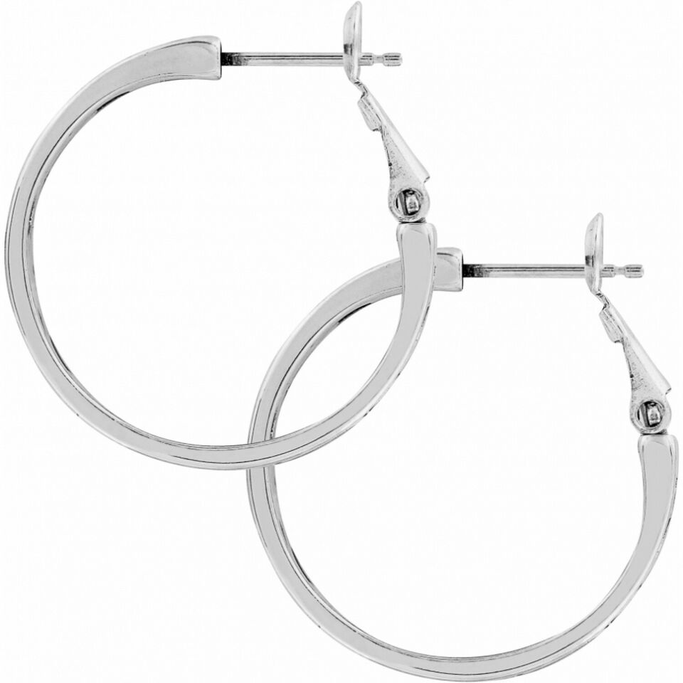 Silver Contempo Small Hoop Earrings