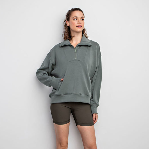 Quarter Zip Pull Over - The Season Boutique