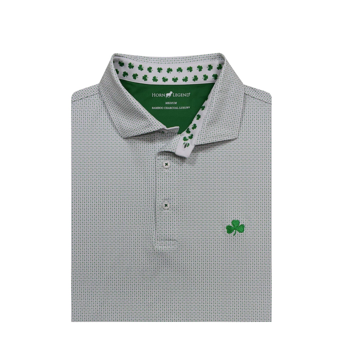 Bamboo Charcoal Checkers Polo St. Patrick