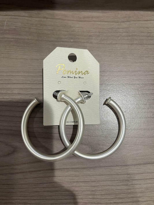 Pearl White Hoops