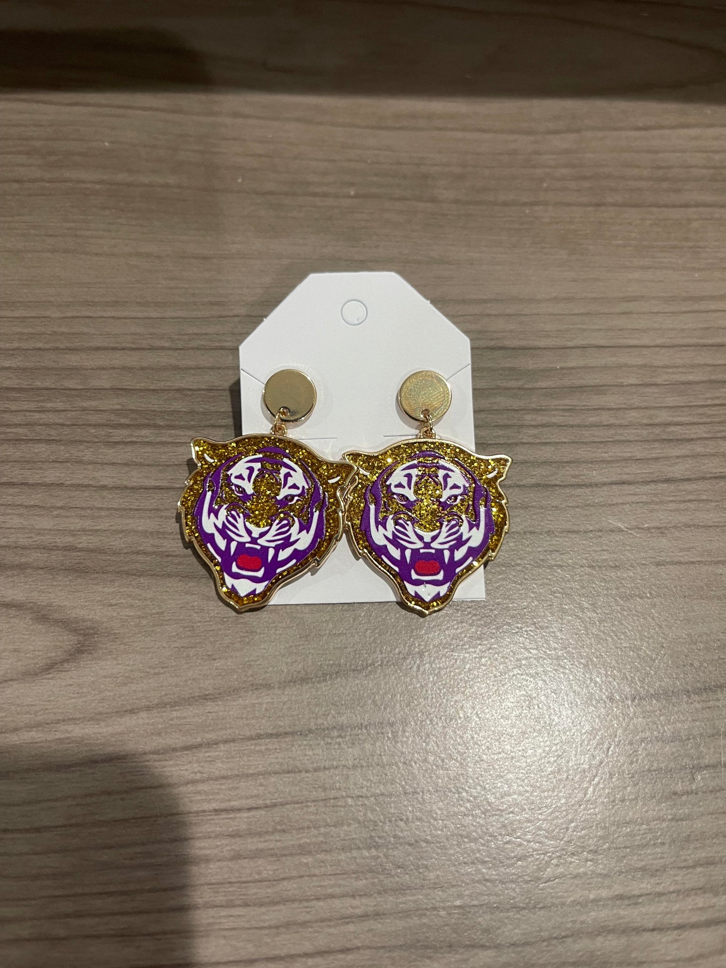 LSU Tiger Earrings