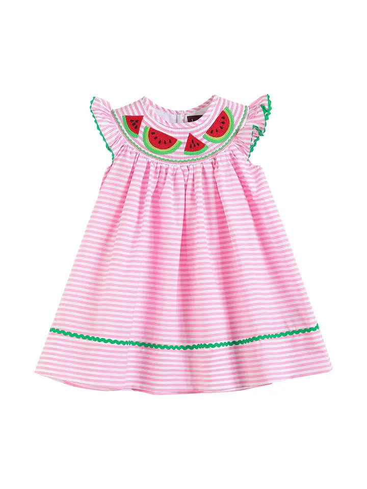 Watermelon Bishop Dress