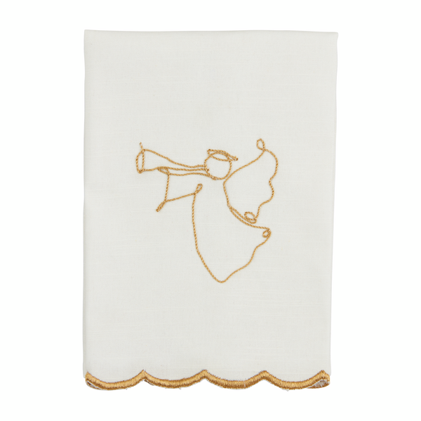 Angel Gold Scallop Towel