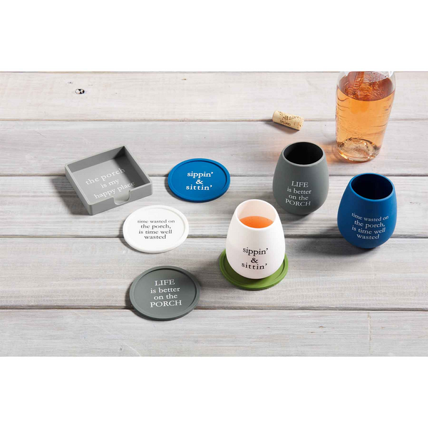 Porch Silicone Coaster Set