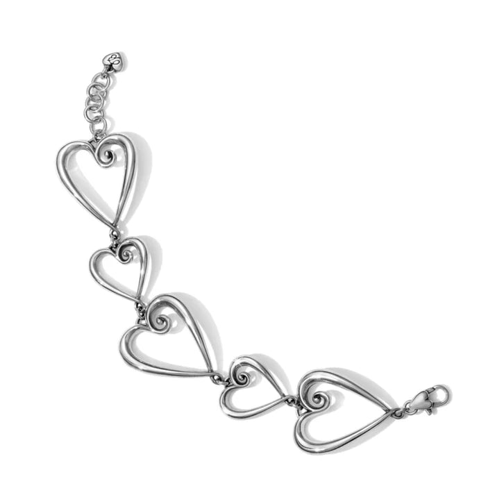 Whimsical Heart Link Bracelet