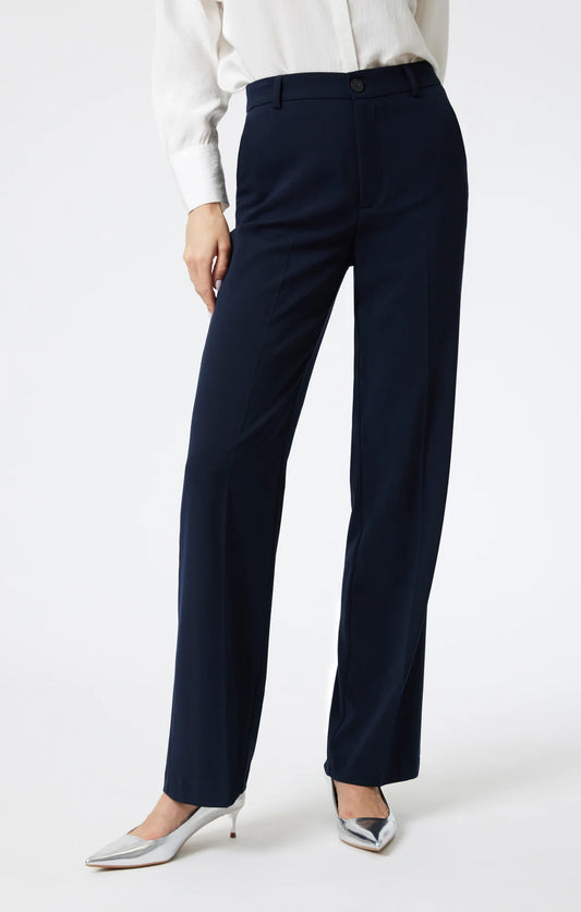 Blue Woven Dress Pants